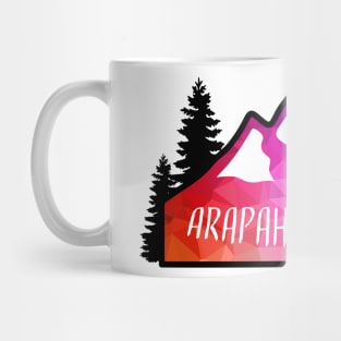 Geometric Colorful Mountain Arapahoe Basin Ski Area Colorado Mug